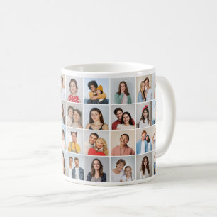 Mug Créez votre propre collage de 36 photos