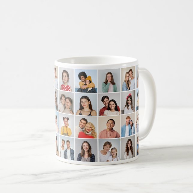 Mug Créez votre propre collage de 36 photos (Devant droit)