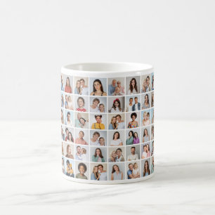 Mug Créez Votre Propre Collage de 48 Photos