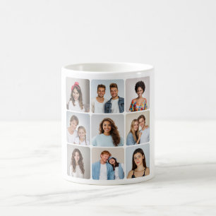 Mug Créez Votre Propre Collage Photo 9 Coins Arrondis