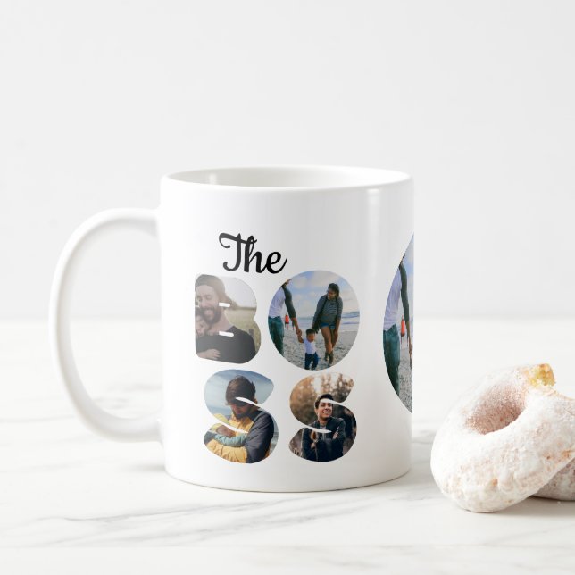 Mug Créez votre propre couple de jumelage photo patron (Avec donut)