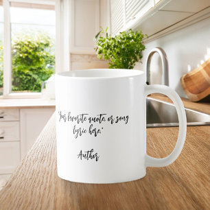 Mug Créez votre propre devis de calligraphie