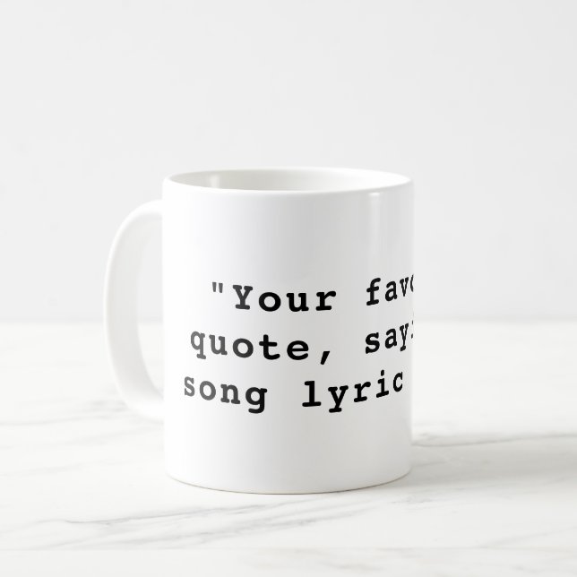 Mug Créez votre propre devis personnalisé (Devant gauche)