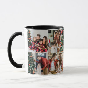 Mug Créez Votre Propre Double Face de Famille de 6 Pho
