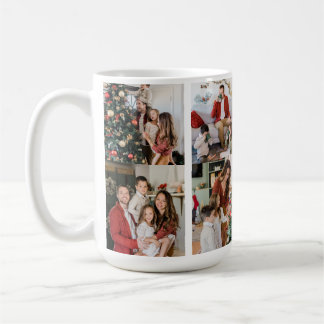 Mug Créez Votre Propre Double Face de Famille de 8 Pho