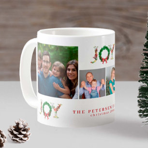 Mug Créez votre propre famille de 4 photos