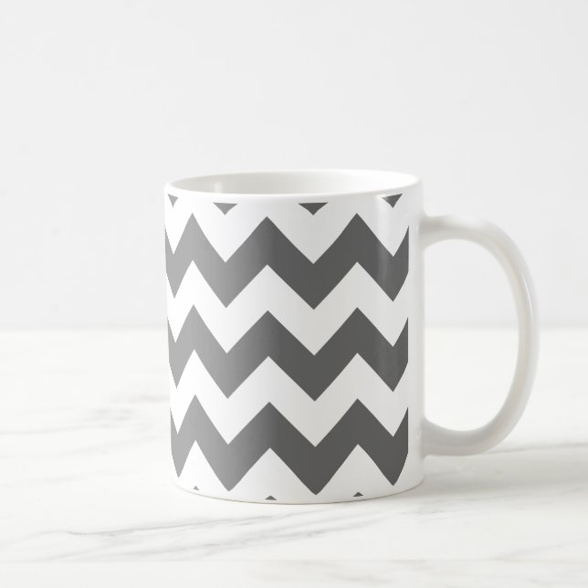 Mug Créez votre propre grand Motif Zigzag (Droite)