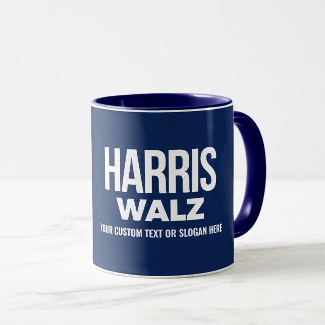 Mug Créez votre propre Harris Walz 2024 (Devant droit)