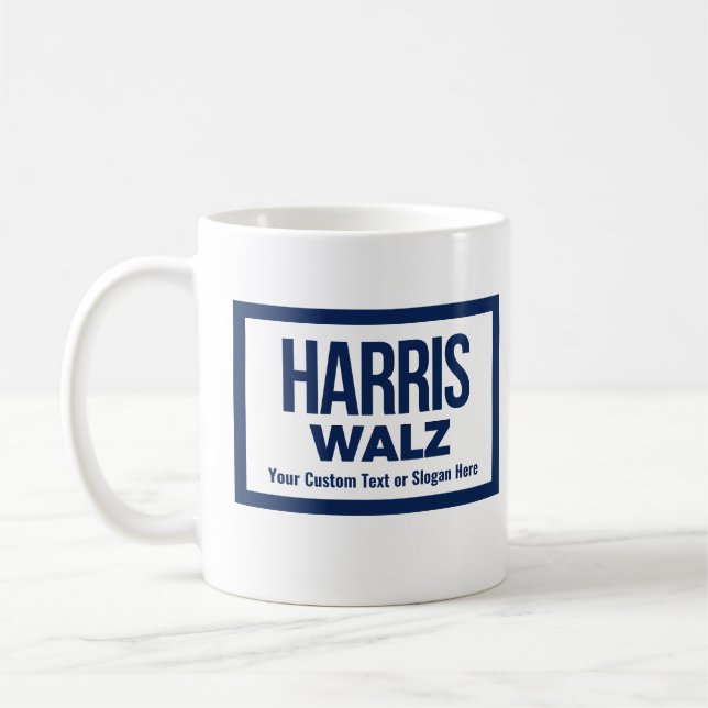 Mug Créez votre propre Harris Walz 2024 (Gauche)