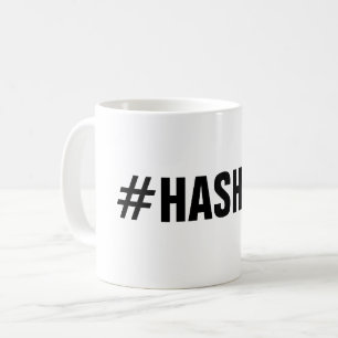 Mug Créez votre propre hashtag (mot-clé) sur mesure