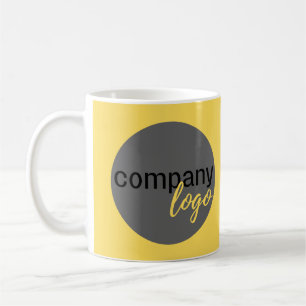 MUG CRÉEZ VOTRE PROPRE LOGO D'AFFAIRES JAUNES CATCHING
