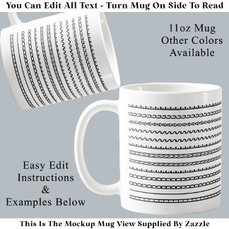 Mug Créez Votre Propre Message Caché Minimaliste Moder