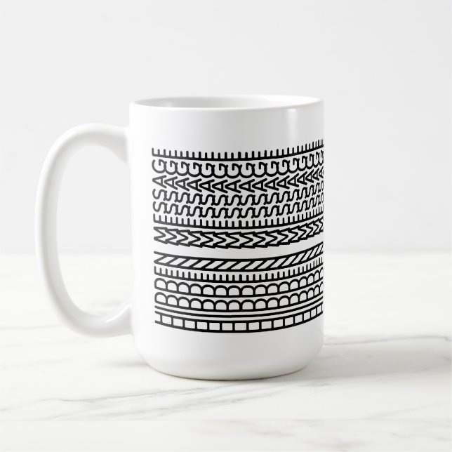 Mug Créez votre propre message court caché personnalis (Gauche)