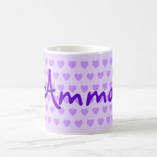 Mug Créez votre propre Motif de coeur personnalisé vio