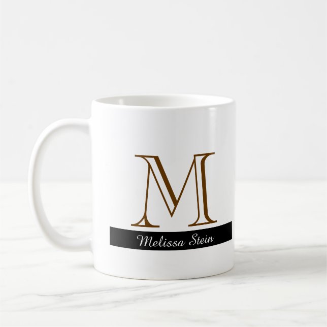Mug créez votre propre muqueuse monogramme (Gauche)