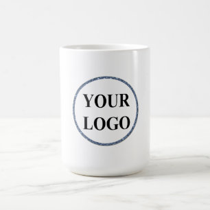 Mug Créez votre propre Noir Blanc Moderne Personnalisé