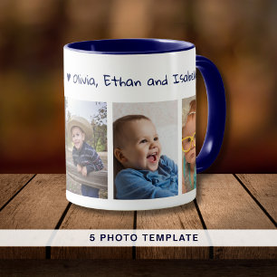 Mug Créez Votre Propre Nous Vous Aimons Pop 5 Photo Bl