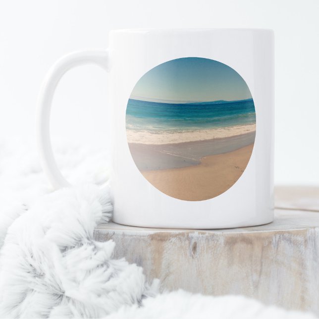 Mug Créez votre propre photo de cercle (Create Your Own Circle Photo Coffee Mug)