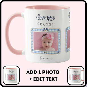 Mug Créez Votre Propre Photo de Mamie Amour Vous Grann
