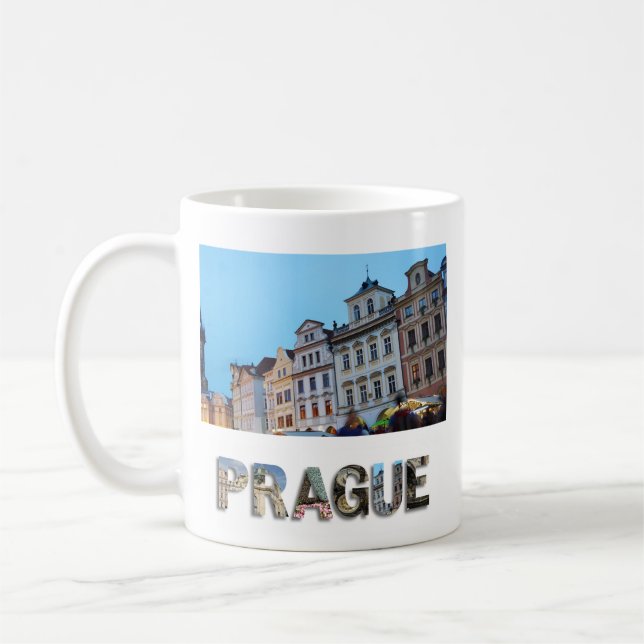 Mug Créez votre propre photo de voyage à Prague (Gauche)