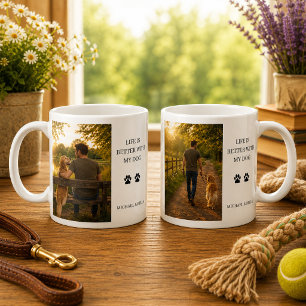 Mug Créez votre propre photo La vie est meilleure avec