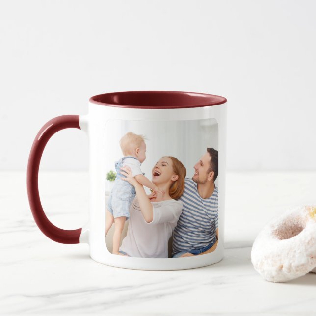 Mug Créez votre propre photo personnalisée (Avec donut)