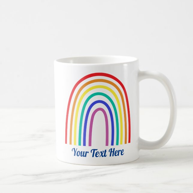 Mug Créez votre propre pot-de-vin moderne Rainbow Teac (Droite)