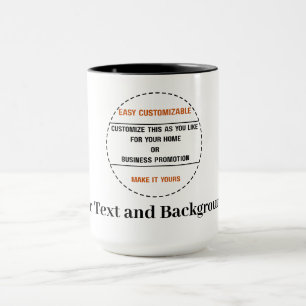 Mug Créez Votre Propre Promotion de Marque Simple