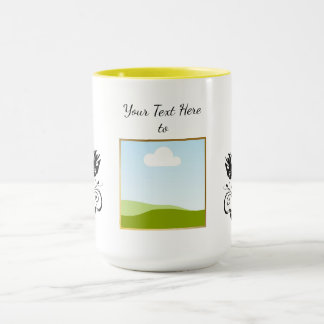 Mug Créez votre propre texte de modèle personnalisé