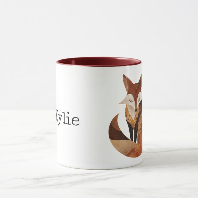 Mug Crème Brown cool Orange Fox (Centre)
