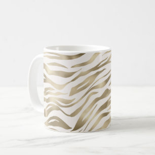 Mug Crème d'or Zebra Print