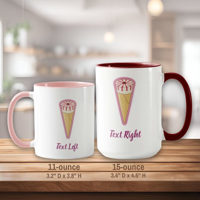 Mug Crème glacée au cône de sucre (Créateur téléchargé)