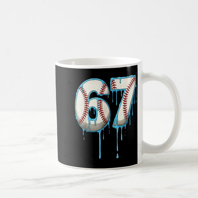 Mug Crème Glacée Baseball Dégoulinante 67 Six Sept Mèm (Droite)