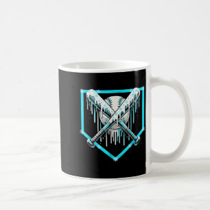 Mug Crème Glacée Baseball Drip Plaque de Base Bats Coo