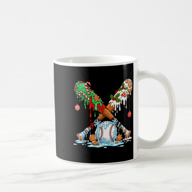 Mug Crème Glacée Baseball Hommes Garçons Noël Baseball (Droite)