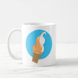 Mug Crème glacée douce orange et vanille