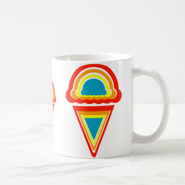 Mug crème glacée rétro rainbowz (Droite)
