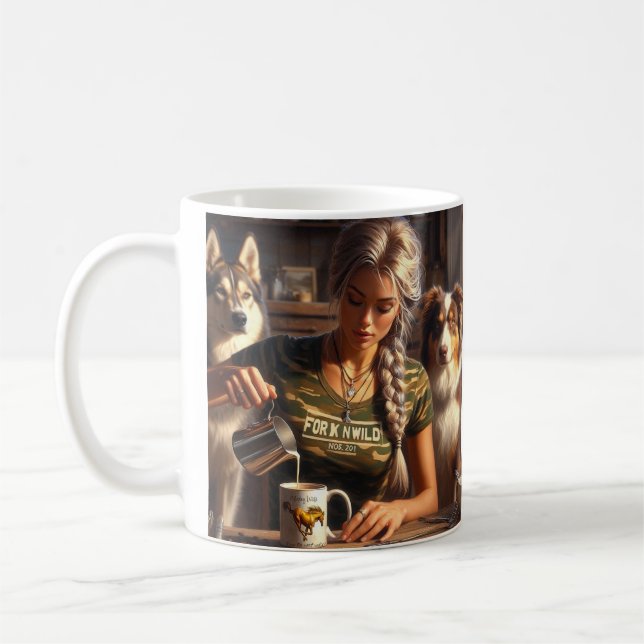 Mug Crème pour café ForknWild (Gauche)