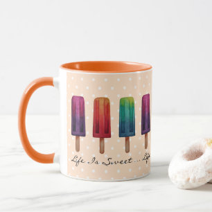 Mug Crèmes glacées de glace à la peau de cou d'eau