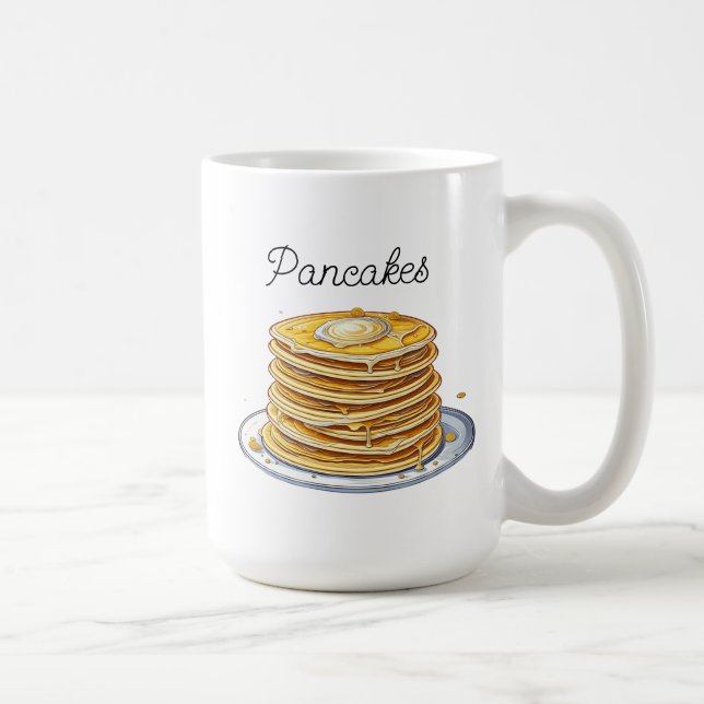 Mug Crêpes de dessin animé | Nourriture délicieuse (Droite)