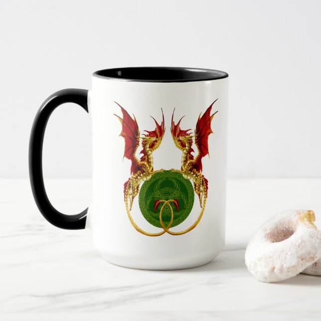Mug Crescent Céleste Lune Et Dragons (Avec donut)