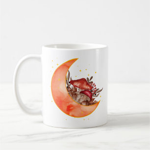 Mug Crescent Moon Champignons Cottagecore Mycologie de