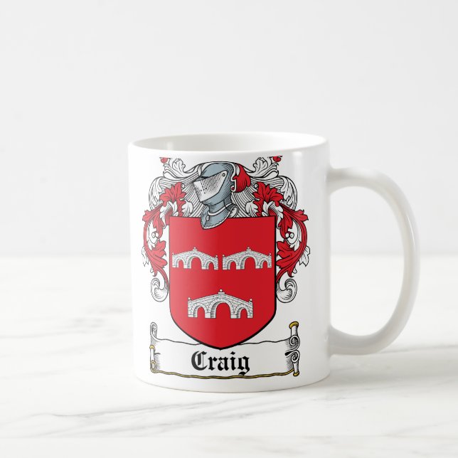 Mug Crête de famille de Craig (Droite)