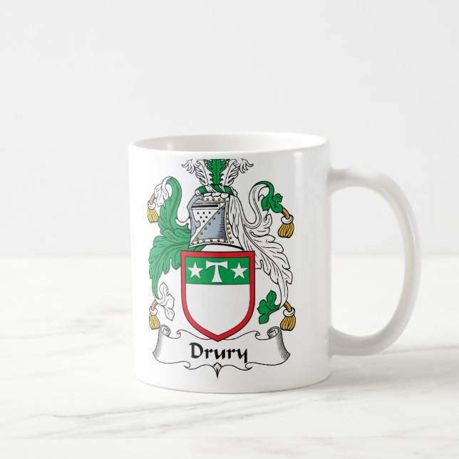 Mug Crête de famille de Drury (Droite)