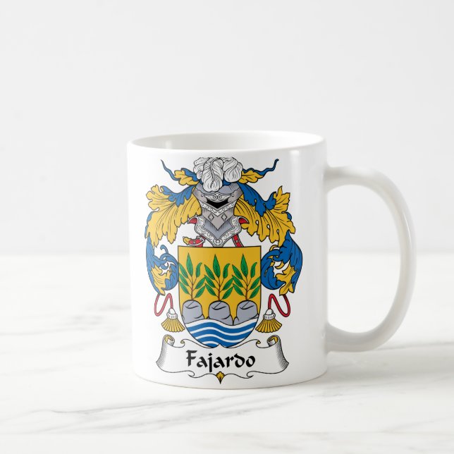 Mug Crête de famille de Fajardo (Droite)