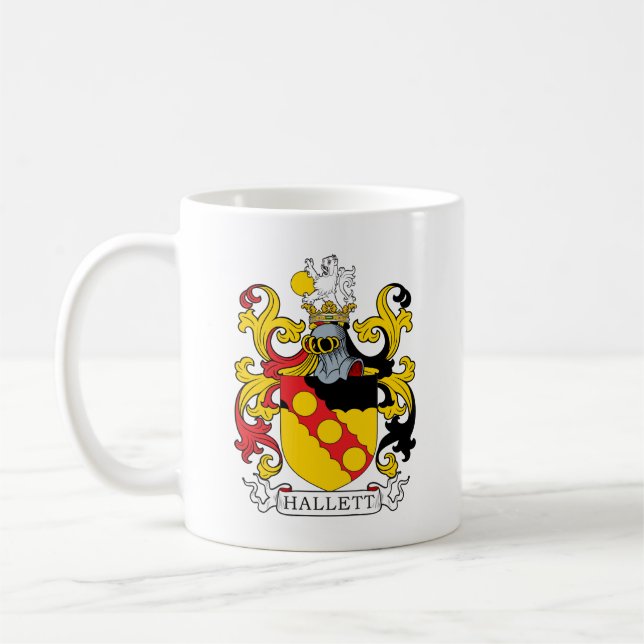 Mug Crête de famille de Hallett (Gauche)