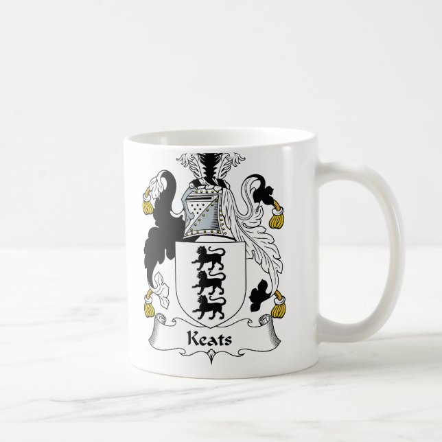 Mug Crête de famille de Keats (Droite)