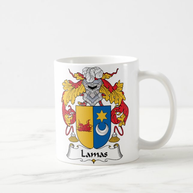 Mug Crête de famille de lamas (Droite)