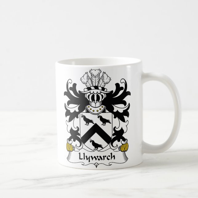 Mug Crête de famille de Llywarch (Droite)