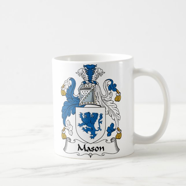Mug Crête de famille de maçon (Droite)